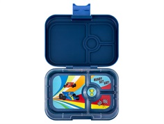 Yumbox monte carlo blue/race cars tray 4-sections lunchbox Panino